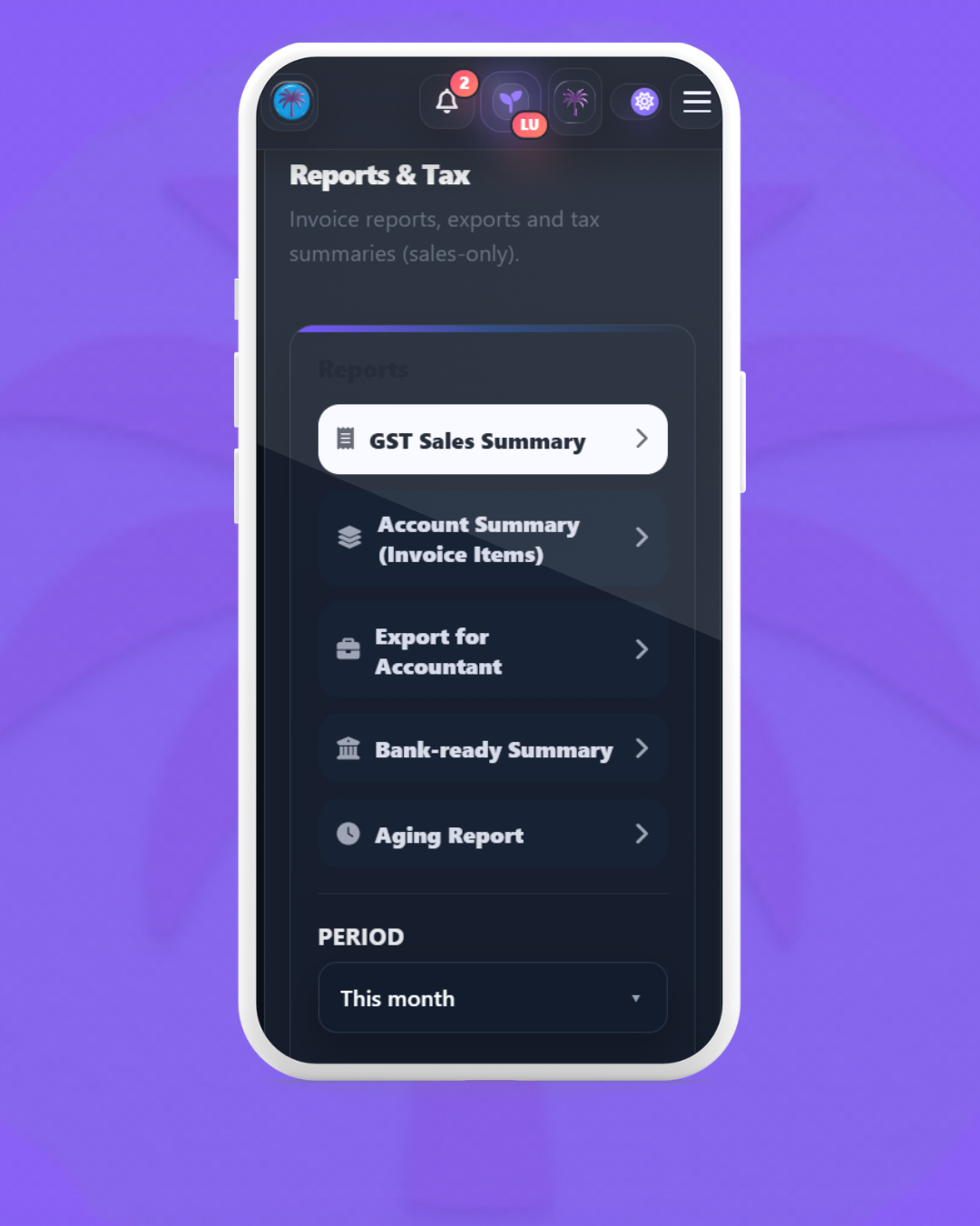 Invoices feature preview 5